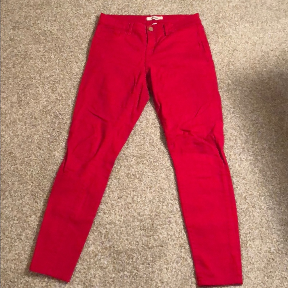 Red jeans